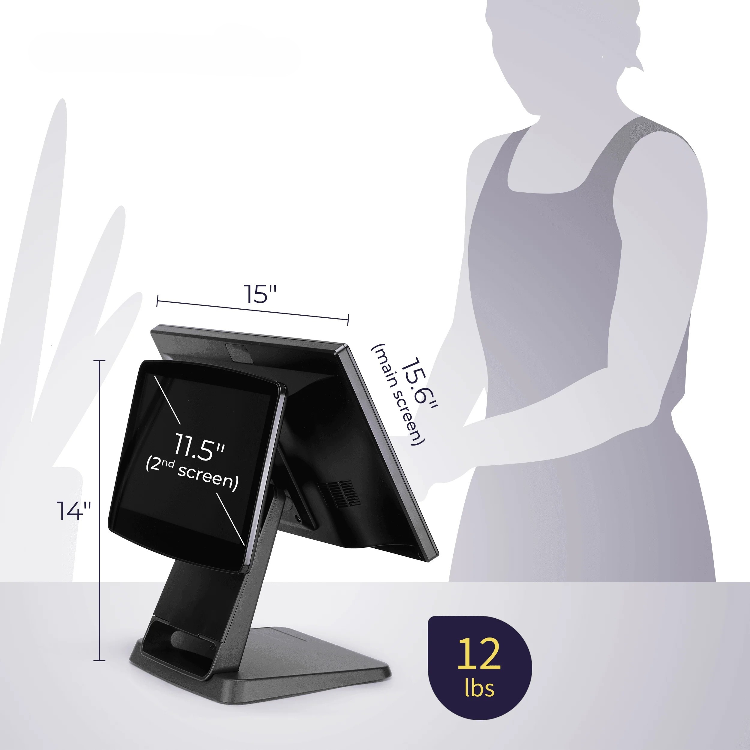 M&M POS Terminal Size and Dimensions